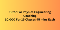 Tutor for Physics Engineering Entrance Coaching