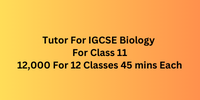 Tutor Job IGCSE Biology For class 11 Tuition