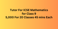 Tutor Job for ICSE Math For Class 9