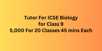 Tutor Job For ICSE Biology Class 9 Tuition